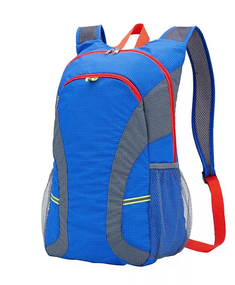 blue sports backpack