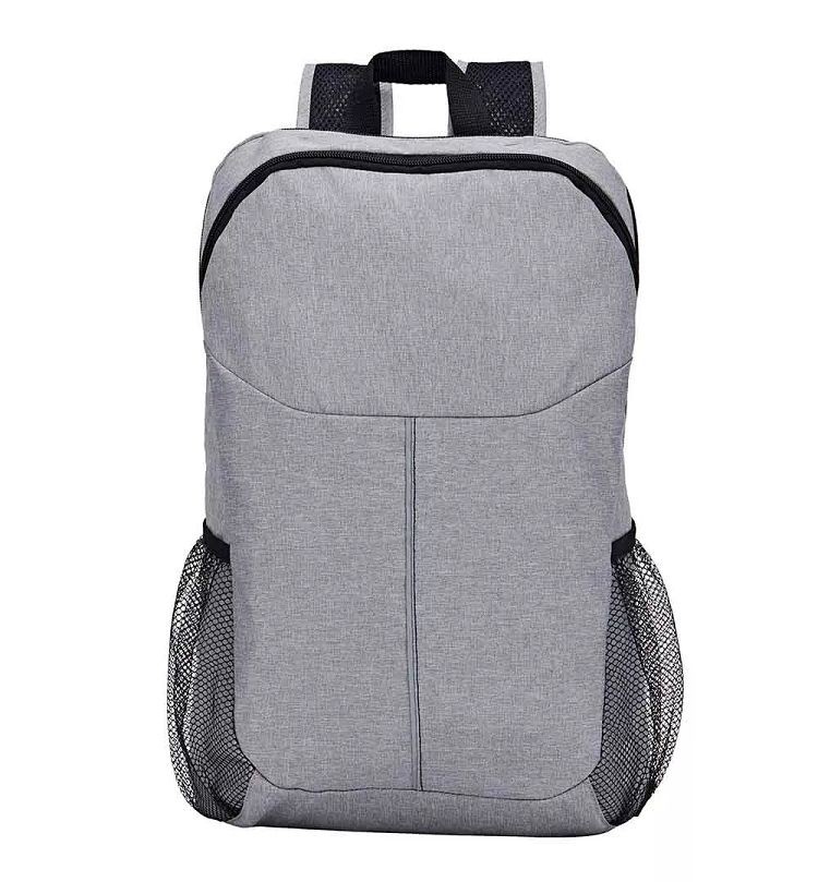 light gray backpack