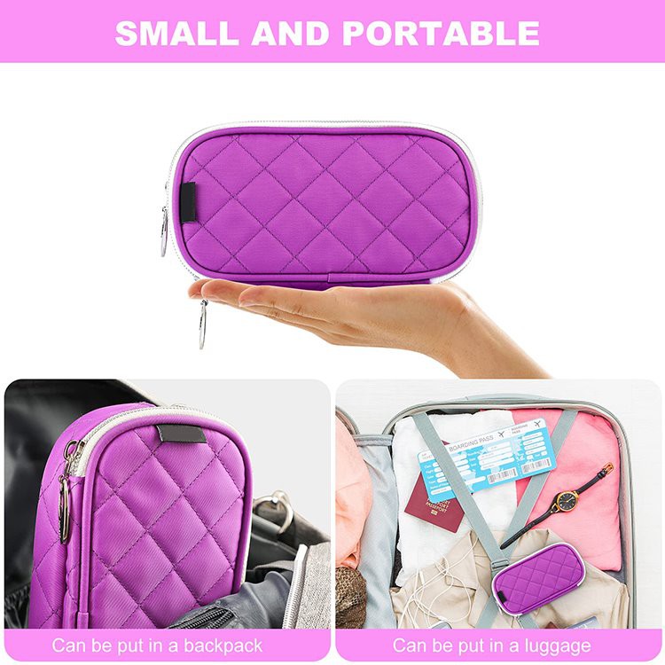 quilted make up bag